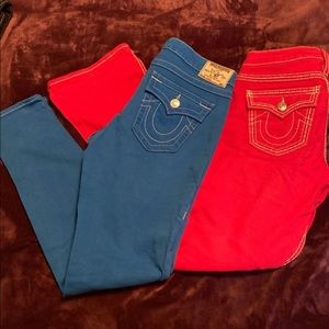 2 pair of True Religion jeans